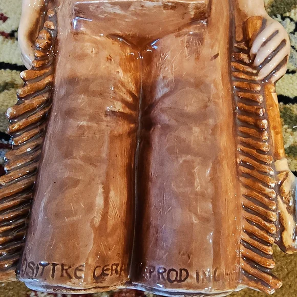 1980 Sittre Ceramic Native American Figurine Statue Decorative Planter - Picture 3 of 11